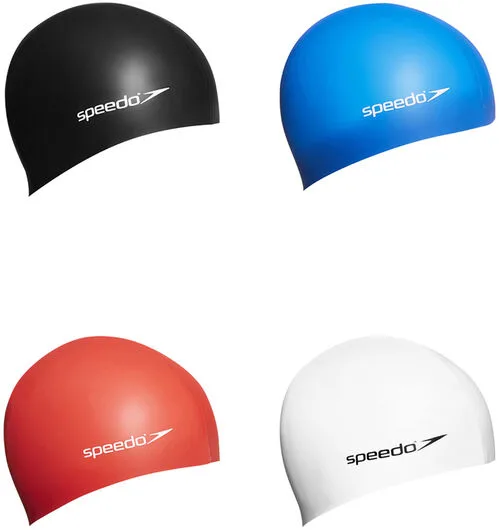Speedo Jun Flat Sil Cap Ass P12